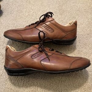 Allen Edmonds Brown Leather Peyton Oxfords Size 13